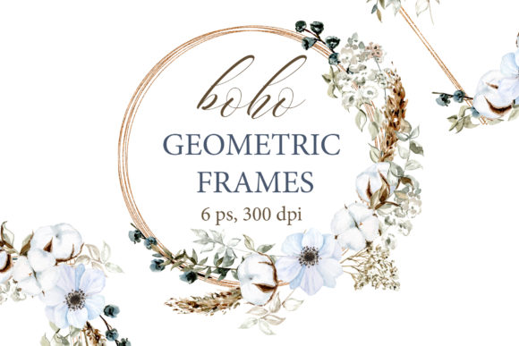 Bohemian Geometric Frame: Boho Illustrations Review