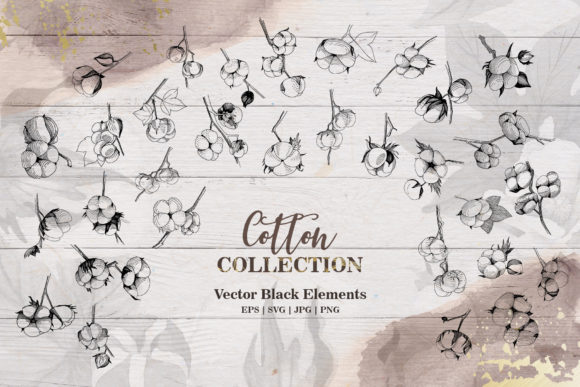 Cotton Collection Set: Soft Illustrations