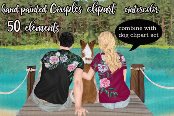Couple Clipart Mug Design & Illustrations