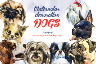 Decorative Dogs Cliparts & Illustrations