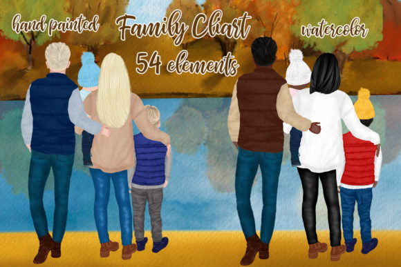 Fall Family Clipart Fall Landscape Illustrations