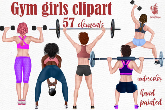Girls Workout Clipart & Illustrations Review