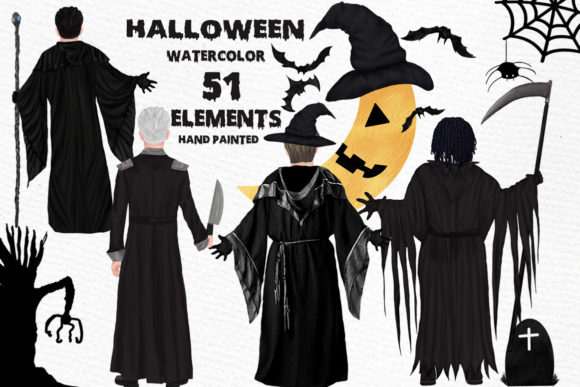 Halloween Clipart Wizard Clipart & Illustrations