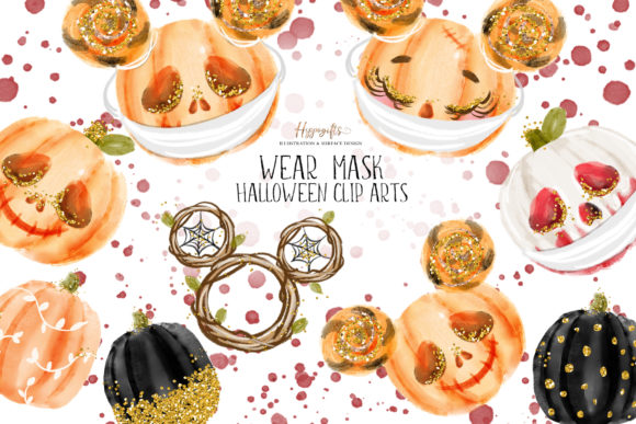 Halloween Wear Mask Clipart Review