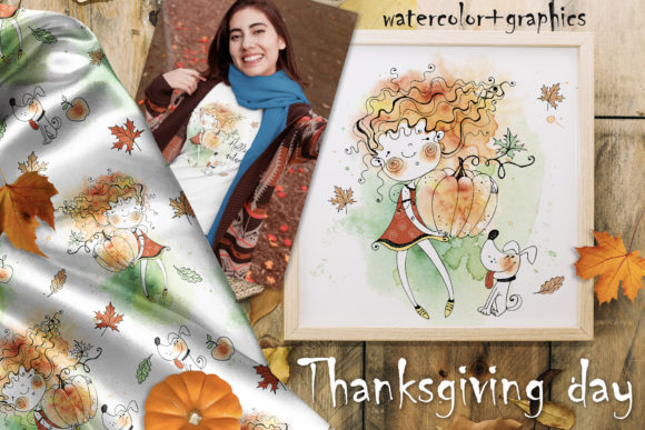 Happy Thanksgiving Illustrations for Designers