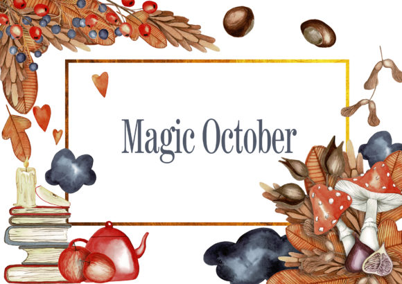 Magic October Illustrations for Branding