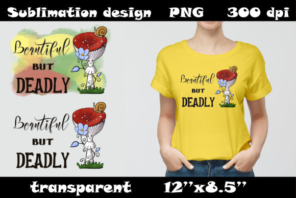 Mushroom Sublimation Design: Illustrations for Blogs