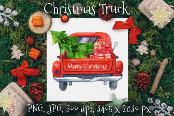Red Truck Illustrations for Branding