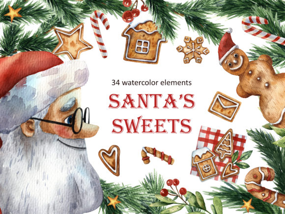 Santa s Sweets Illustrations for Local Brands