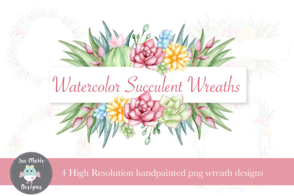 Succulent Wreath Clipart Set & Illustrations Review