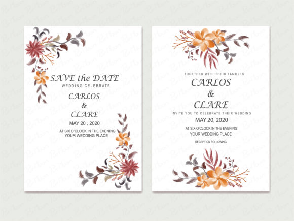 Wedding Card Flowers Illustrations Review